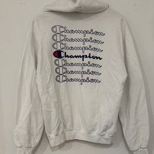 Champion Classic White Hoodie Unisex
